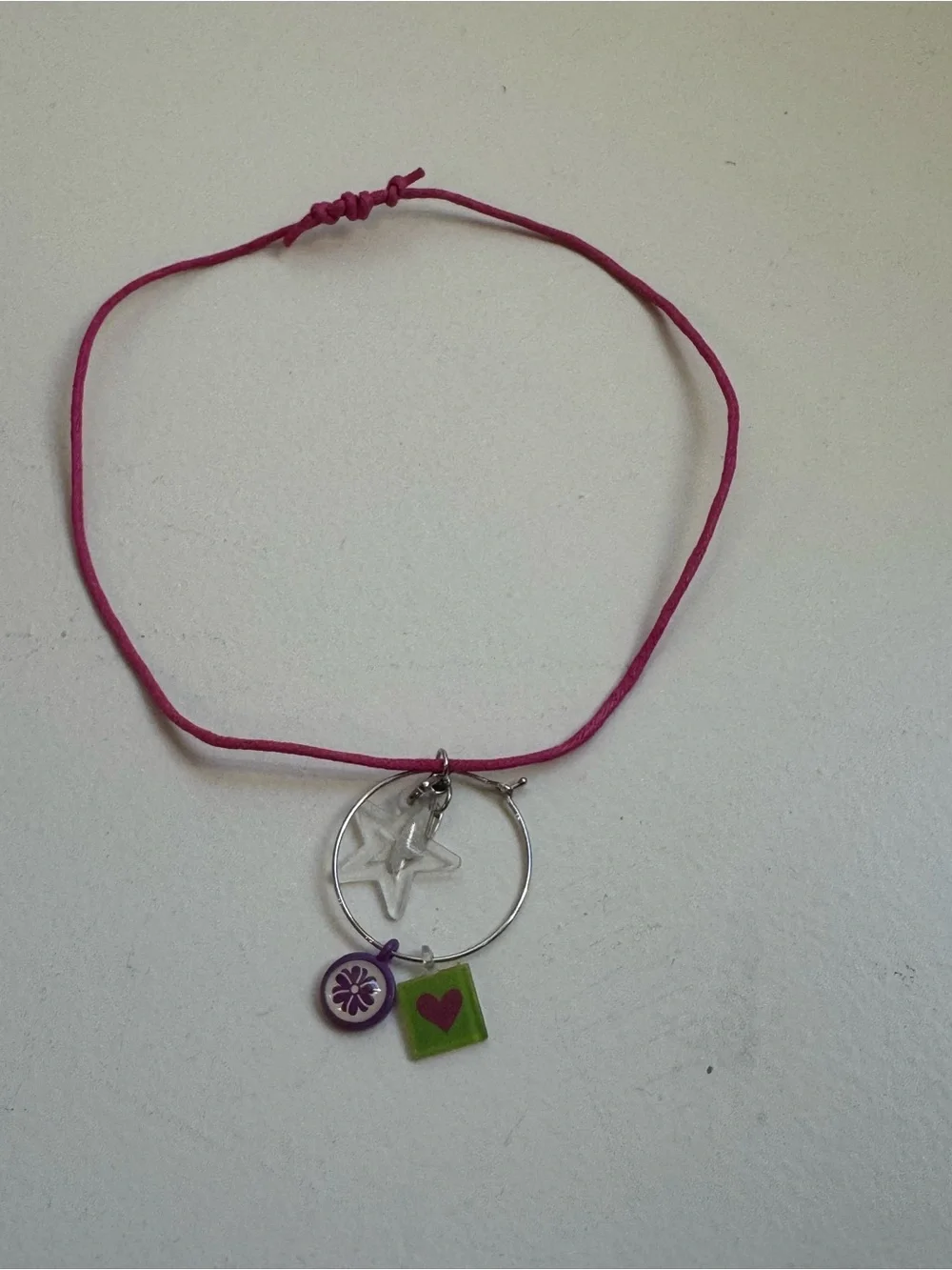 American Girl Charm Necklace Bundle • 2 Adjustable Slip-Knot Necklaces + Charms